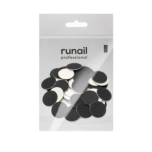 RuNail, сменные файлы на вспененной основе размер L25 мм (240 грит), 50 шт