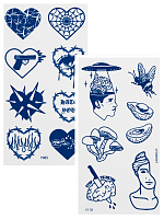 Irisk, набор №24 INK TATOO - тату реалистичная долговременная для тела, 2 шт