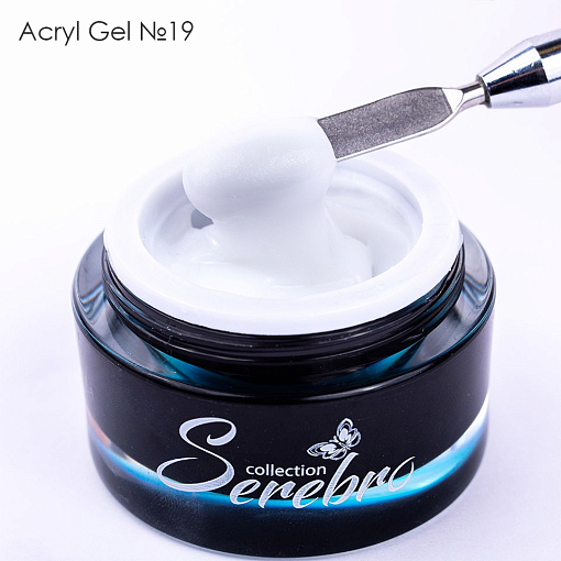 Serebro, Acryl Gel - акригель №19 (белый), 15 мл