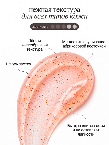 RuNail, парфюмированный гель-скраб для рук и тела (маракуйя, персик, сандал) 200 мл
