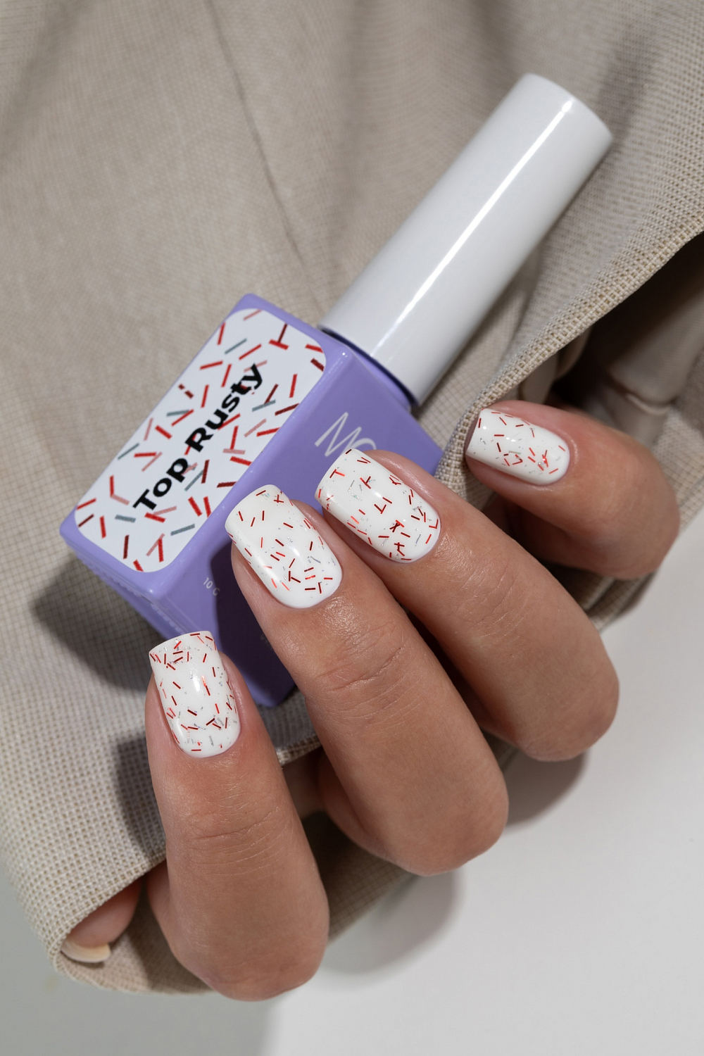 Дизайн ногтей. Товар: MoodNail, Rusty - декоративный топ для гель-лака, 10 гр