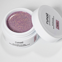 RuNail, BUILDER UV GEL REFLECTIVE DIAMOND 2.0 - моделирующий УФ-гель светоотражающий №9879, 15 гр