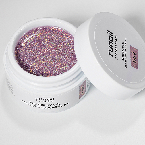 Runail, набор №127 моделирующий УФ-гель светоотражающий REFLECTIVE DIAMOND 2.0 (3 оттенка по 15 гр)