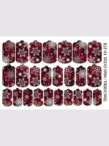 Anna Tkacheva, наклейки пленки для дизайна ногтей TP-279