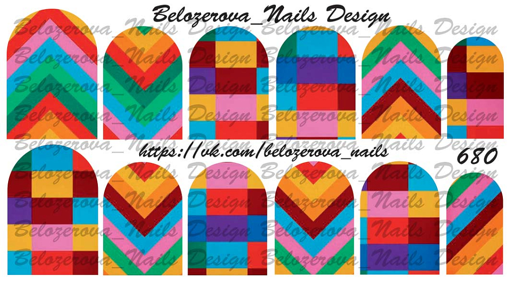 Слайдер-дизайн Belozerova Nails Design на белой пленке (680) Слайдер-дизайн Belozerova Nails Design на белой пленке (680)