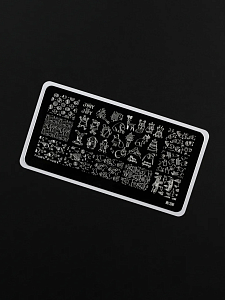 Пластина для стемпинга №260 (новогодняя)