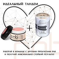 PNB, Fiber Glass gel - гель файбер со стекловолокном 4в1 (Clear Pink), 15 мл