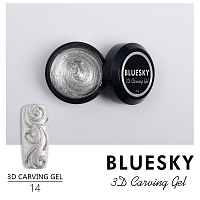Bluesky, 3D Carving Gel - гель-паста (№14 Серебро)
