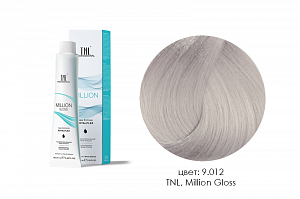 TNL, Million Gloss - крем-краска для волос (9.012 Очень светлый блонд прозрачный серебр.), 100 мл