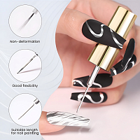 Born Pretty, Pure Color Liner Gel - гель-лак с тонкой кистью для дизайна ногтей L15, 10 мл