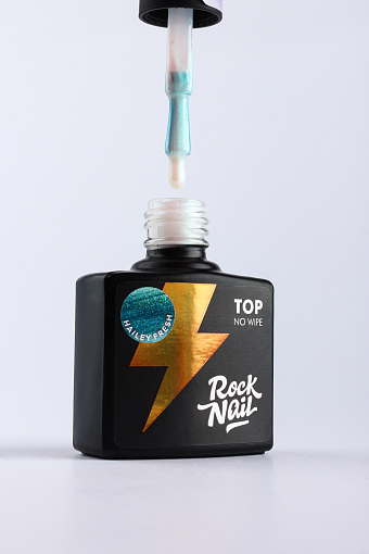 RockNail, Top Hailey Fresh - топ с эффектом втирки без липкого слоя, 10 мл