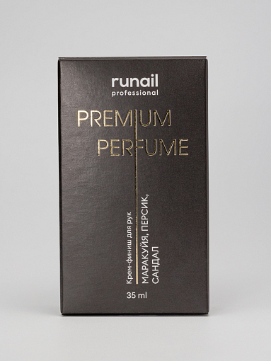 RuNail, парфюмированный крем-финиш для рук с мочевиной 10% (маракуйя, персик, сандал), 35 мл