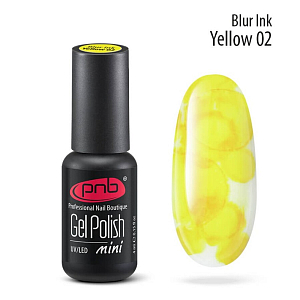 PNB, Blur Ink - акварельные капли для дизайна ногтей №2 (желтые), 4 мл