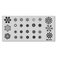 Барбарис, пластина для стемпинга 12*6 см JR009