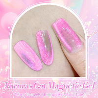 Born Pretty, Auroras Cat Magnetic Gel - светоотражающий гель-лак "кошачий глаз" AC-02 , 10 мл