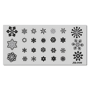 Барбарис, пластина для стемпинга 12*6 см JR009