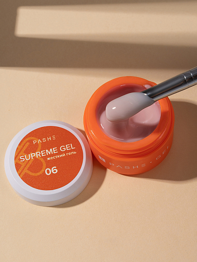 PASHE, Supreme Gel - жесткий гель для наращивания №6, 15 мл