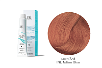 TNL, Million Gloss - крем-краска для волос (7.43 Блонд медный золотистый), 100 мл