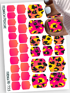 Anna Tkacheva, наклейки пленки для педикюра PR-755