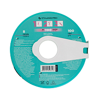 Staleks PRO, Bobbi nail - сменный файл-лента в пластиковой катушке 100 грит (8 м)