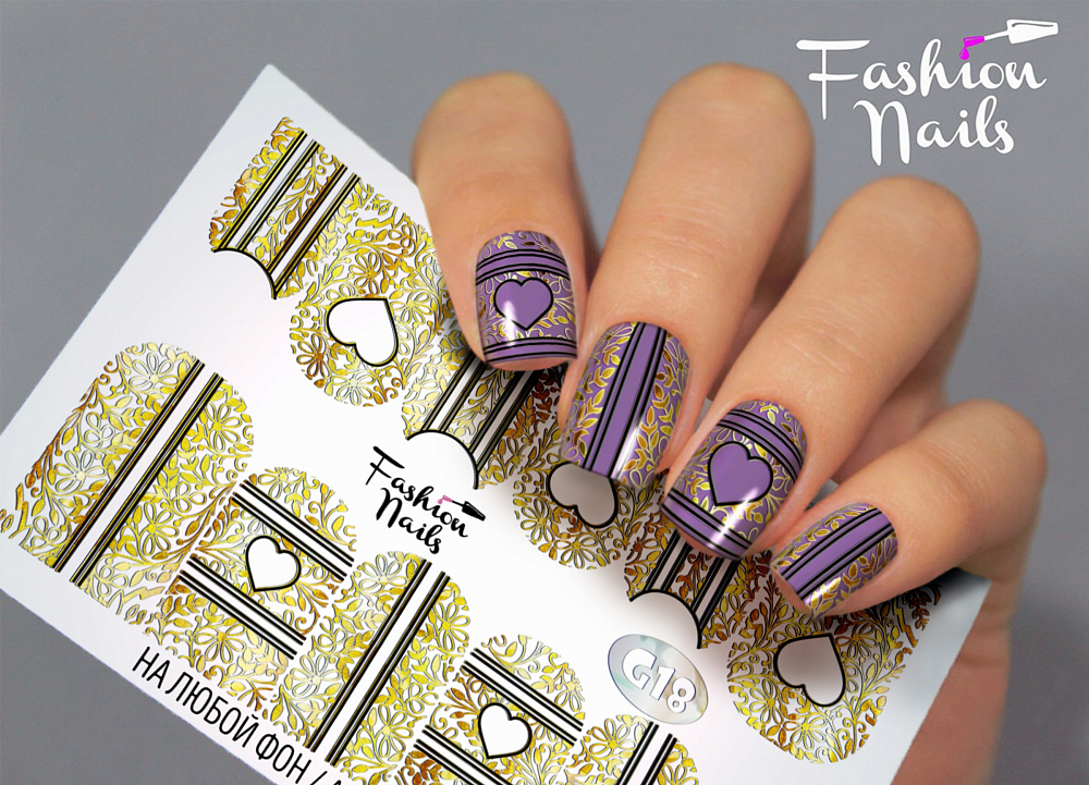 Fashion Nails, слайдер-дизайн "Galaxy" №18