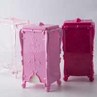 TNL, пластиковый контейнер для безворсовых салфеток (розовый)
