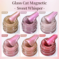 Born Pretty, Glass Bead Cat Magnetic Gel-Sweet Whisper - магнитный гель-лак MY538, 10 мл