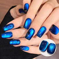 Born Pretty, Crystal Cat Magnetic Gel - магнитный гель-лак "кошачий глаз" MY376 (Rhine Lake), 10 мл