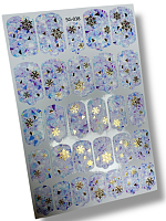 Anna Tkacheva, фольгированные наклейки пленки для дизайна ногтей SG-038