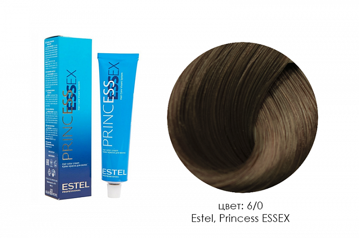 Estel, Princess Essex - крем-краска (6/0 темно-русый), 60 мл