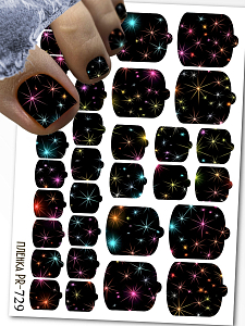 Anna Tkacheva, наклейки пленки для педикюра PR-729