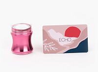 ONIQ, Echo - штамп и скребок для стемпинга (Pink)