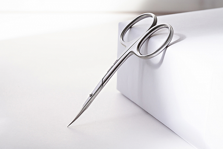 Silver Star, ножницы для кутикулы тонкие НСС 14 Classic (укороченное лезвие)