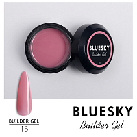 BlueSky, Builder gel - моделирующий гель (камуфлирующий розовый №16), 15 мл