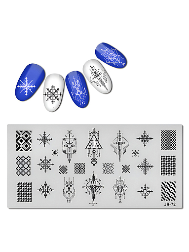 Барбарис, пластина для стемпинга 12*6 см JR072