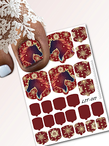 Anna Tkacheva, мини наклейки пленки для педикюра LIT-017