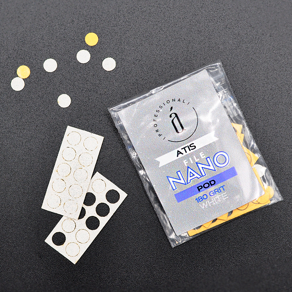 Atis, сменные файлы для педикюрного диска NanoPOD D5 (White, 180 грит), 60 шт Atis, сменные файлы для педикюрного диска NanoPOD D5 (White, 180 грит), 60 шт