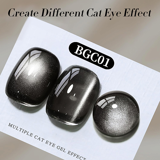 Born Pretty, Black Water Light Cat Magnetic Gel - магнитный гель-лак "кошачий глаз" BGC01, 10 мл