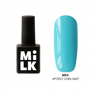 Milk, PODO LINE - однофазный гель-лак для педикюра №07, 9 мл