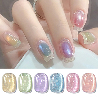 Born Pretty, Colored Cat Magnetic Gel-Light Flow - магнитный гель-лак "кошачий глаз" MY12, 10 мл