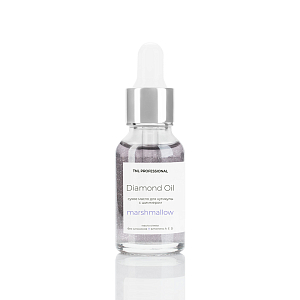 TNL, Diamond Oil - сухое масло для кутикулы с шиммером (маршмеллоу), 15 мл