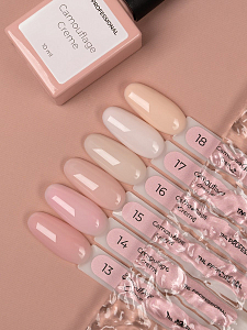 TNL, Camouflage Creme - набор №11 камуфлирующий нюдовый гель-лак (6 оттенков по 10 мл)