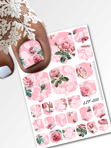 Anna Tkacheva, мини наклейки пленки для педикюра LIT-033 Anna Tkacheva, мини наклейки пленки для педикюра LIT-033