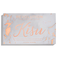 Makeup Revolution, Eyeshadow & Highlighter Palette Kisu - палетка теней и хайлайтеров