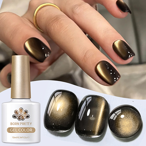 Born Pretty, Black Water Light Cat Magnetic Gel - магнитный гель-лак "кошачий глаз" BGC02, 10 мл