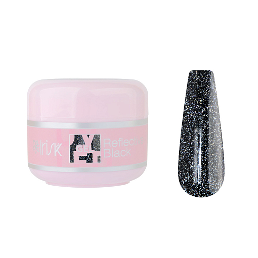 Irisk, ABC Limited collection - гель светоотражающий №29 (Reflective Black), 15 мл