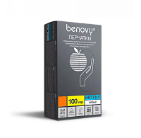 Benovy, Nitrile Chlorinated - перчатки нитриловые (белые, M), 100 пар