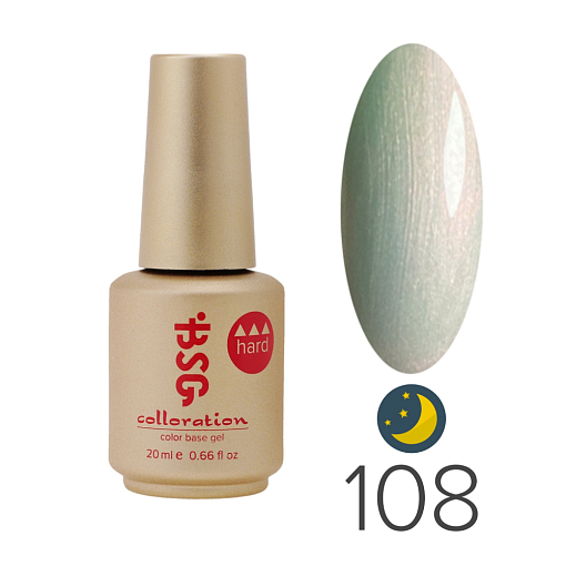 BSG, Colloration Hard - цветная жесткая база "Лунный камень" №108, 20 мл