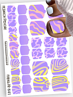 Anna Tkacheva, наклейки пленки для педикюра PR-841