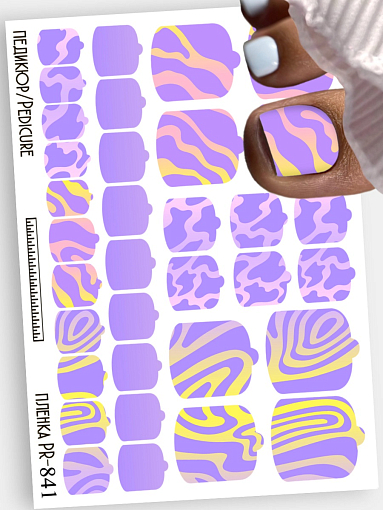 Anna Tkacheva, наклейки пленки для педикюра PR-841